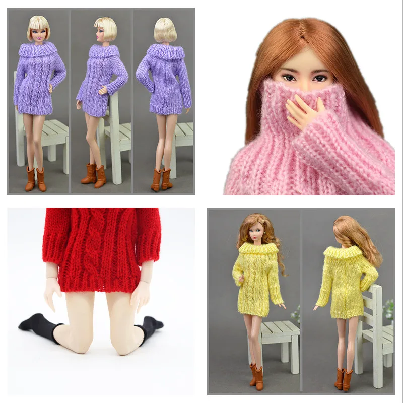 

Fashion Long Sweater for Blyth Doll 9 Color Sweater For Barbie SD BJD 1/6Doll Wearing Accessorie