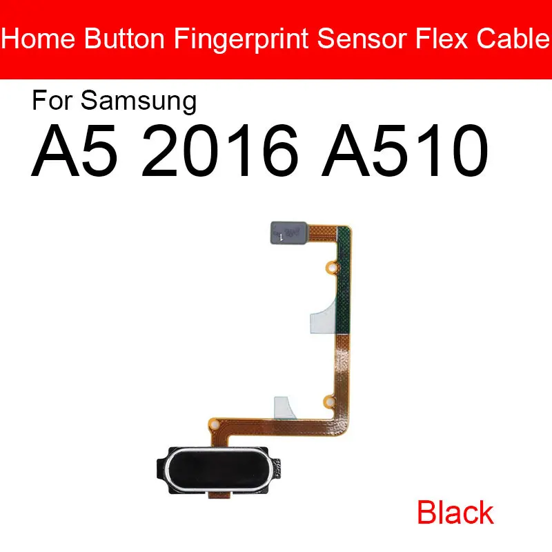 Гибкий кабель с датчиком отпечатков пальцев для Samsung Galaxy A5 A7 2016 A510 A710 Кнопка меню