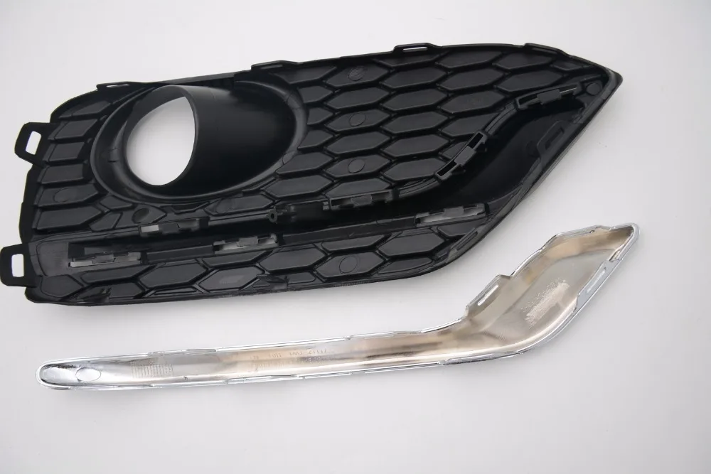 1 комплект левая Хромированная передняя противотуманная фара крышка для век