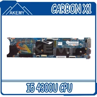 akemy for lenovo carbon x1 laptop mainboard cpu i5 4300u 00hn767 lmq 1 mb 12298 2 48 4ly06 021 100 test ok