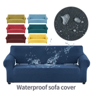 universal size waterproof solid color stretch all inclusive cover thickened european style home protector covers 1234 seater free global shipping