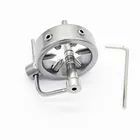 Нержавеющая сталь винтовые фиксирующие Кольца для пениса, штепсельная Вилка для пениса, Пояс верности, замок верности, замок мошонки для яичек, Звук уретры, катетер