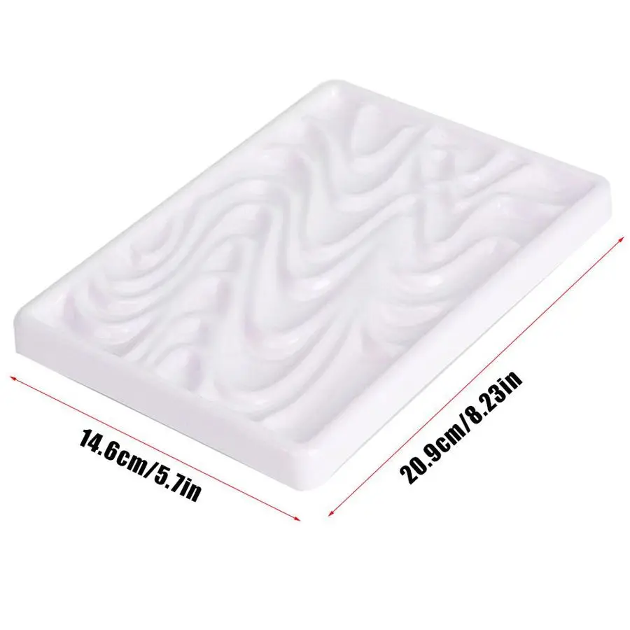 Палитра красок волнистые искусственные керамические квадратные акварельные