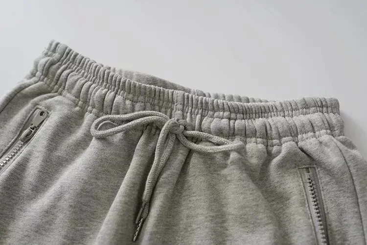 Zippered Pocket Sweatpants Joggers Soft Touch Loose Harem version Dance Exercise Fitness Pants Drawcord Running Trousers Women