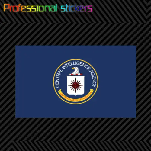 Central Intelligence Agency CIA Flag Sticker Decal Black Usa Clandestine for Car, RV, Laptops, Motorcycles, Office Supplies