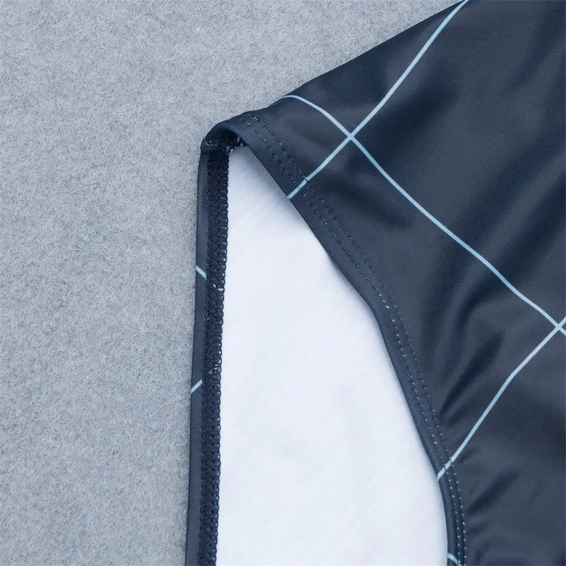 Цельный купальник в клетку с принтом 2020 Женский цельный из поликарбоната