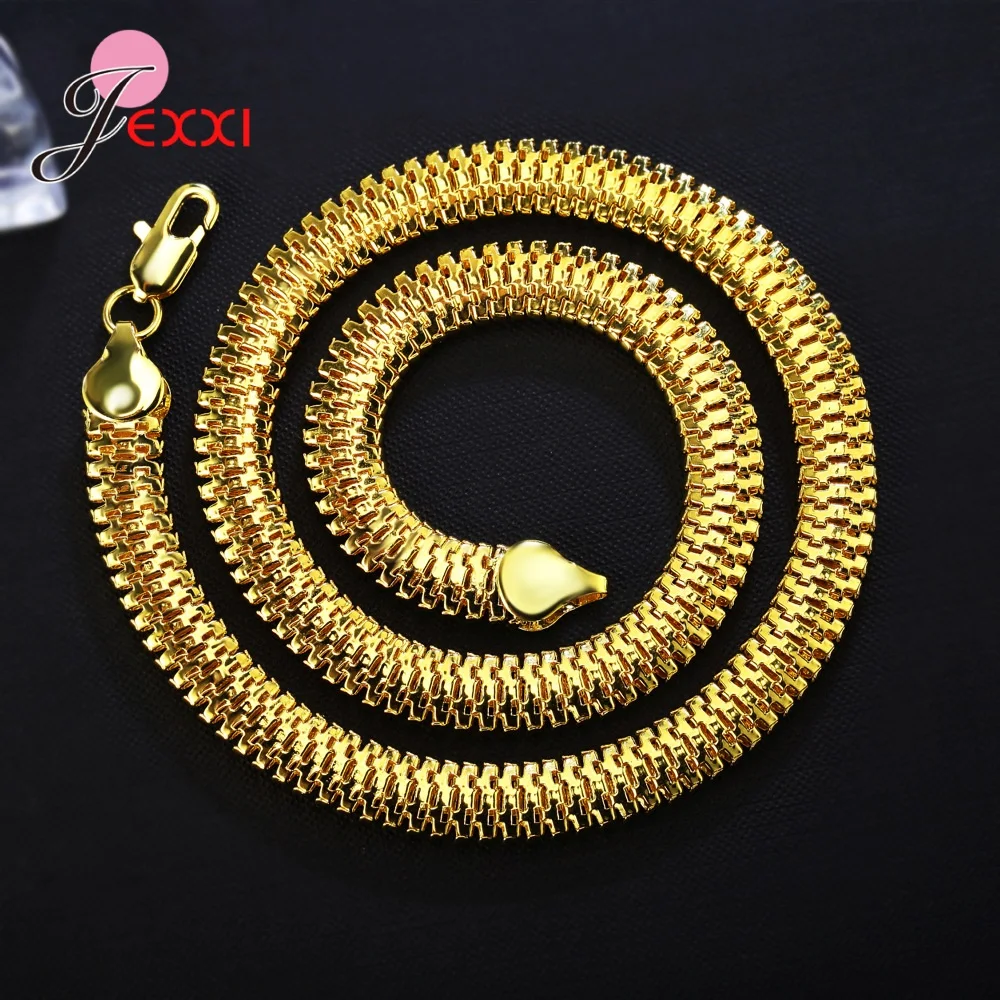 Цепочка с гладкой застежкой карабином для мужчин и женщин|Ожерелья| |