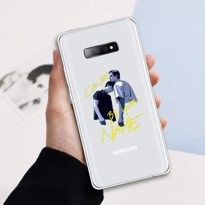 

Call Me by Your Name Phone Case Transparent For Samsung Galaxy A71 A21s S8 S9 S10 plus note 20 ultra
