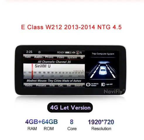 8cores NTG4.5 HD1920* 720 ips! 4 Гб+ 64 ГБ android 9,0 автомобильный gps-навигатор для Mercedes benz E Class W212 2009- с 4G wifi BT carplay - Цвет: 8cores NTG4.5