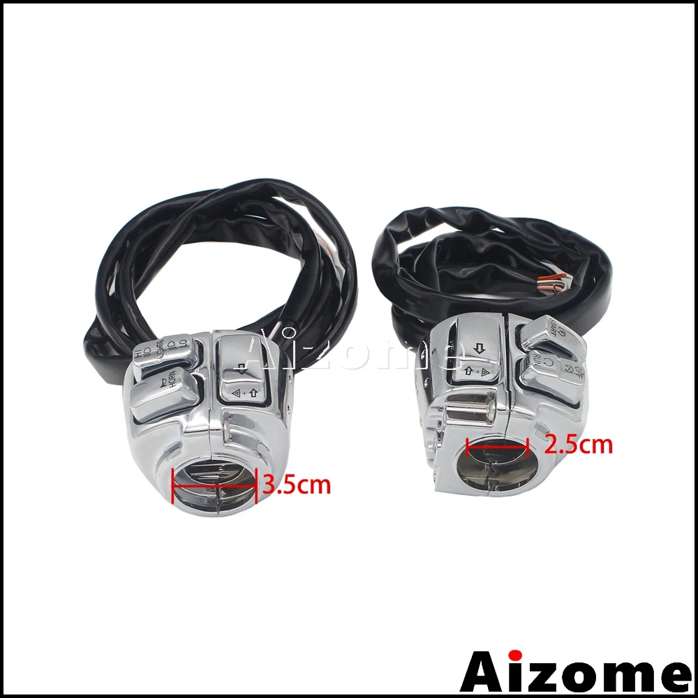 Мотоциклетный 1-дюймовый комплект управления переключателем на руль для Harley Softail