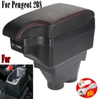 Для Peugeot 208 подлокотник Peugeot 208 Универсальный центральный автомобильный подлокотник для хранения коробка Подстаканник Пепельница модификации аксессуары