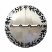 40cm big brass double door bolt latch handles garden gate lock sliding lock circle large face plate bolt cabinet home decoration