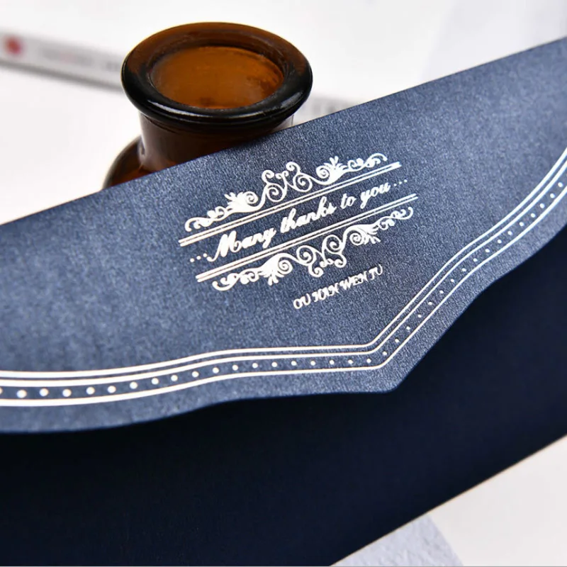 100pcs/pack European Elegant Hot Stamping Envelope Wedding Party Invitations Greeting Cards and Gift cards Wholesales | Дом и сад