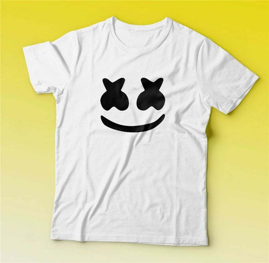 Marshmallow Head Футболка Dj рубашка Быстрая Бесплатная Доставка облегающая