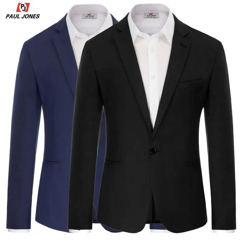 Мужской повседневный пиджак от PAUL JONES приталенный Блейзер на одной пуговице