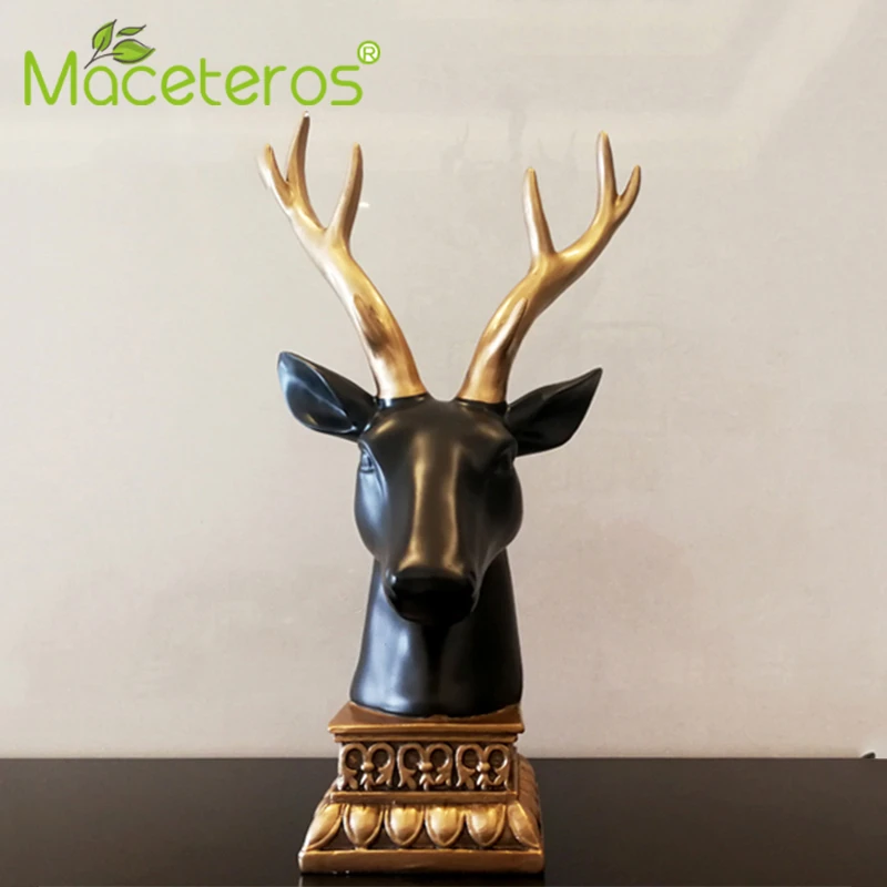 Скандинавские креативные скульптурные украшения с головой оленя из