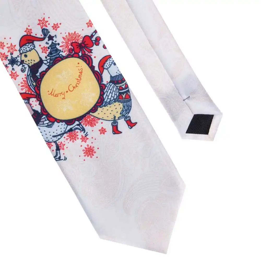 

New 100% of Joint Silk From Christmas Form Gifts For Men To Up. White Wang Animated Drawings 8.5 in Neck Ties For