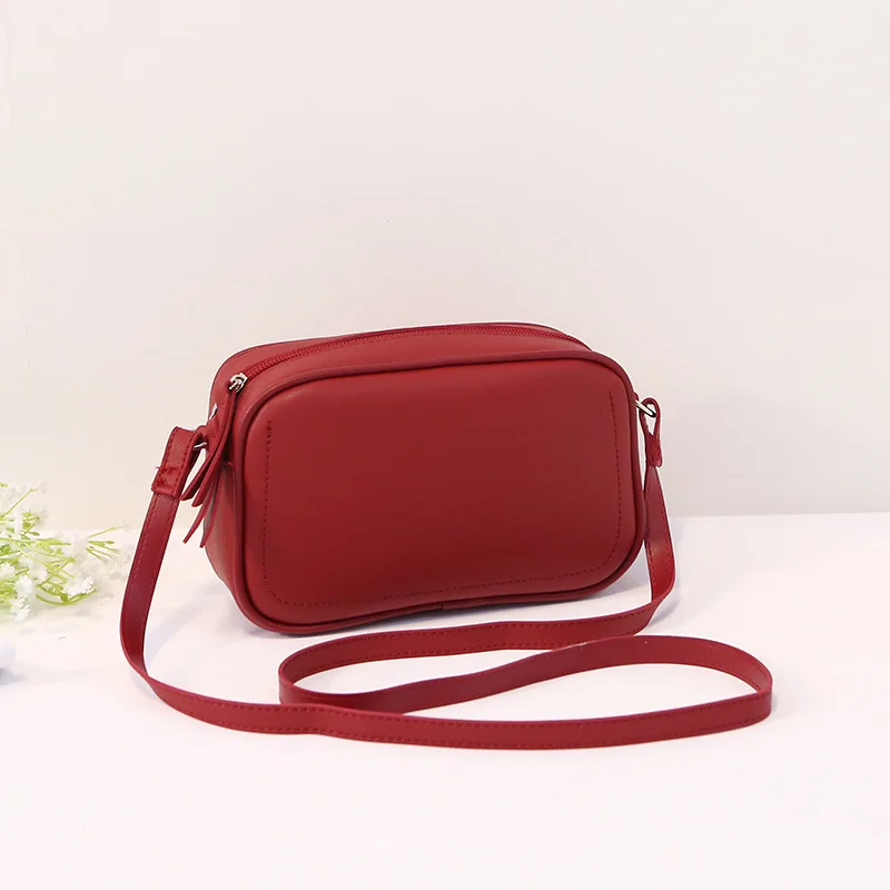 

Fashion Shopping Bag Retro Casual Women Totes Shoulder Bags Female PU Leather Solid Color Handbag Simple Women's Crossbody Bag