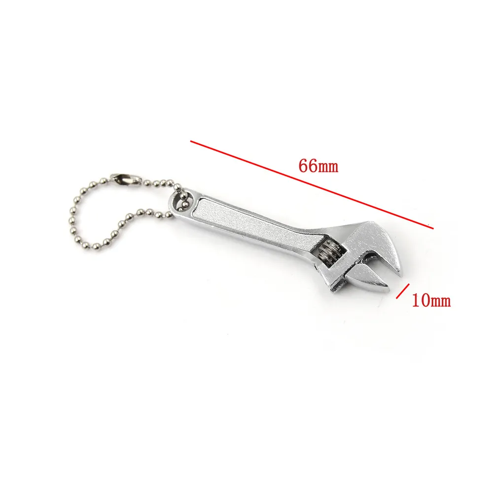

High Quality 66mm 2.5" Mini Metal Adjustable Tool Wrench Spanner Key Chain Ring Keyring