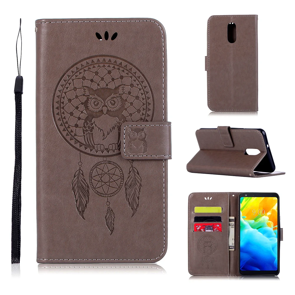 Чехол книжка с рисунком совы для LG X Power 3 K40 K30 V30 V40 G7 ThinQ Stylo 4 5 Q Stylus K8 (US) K10 K11 2018 Aristo 2