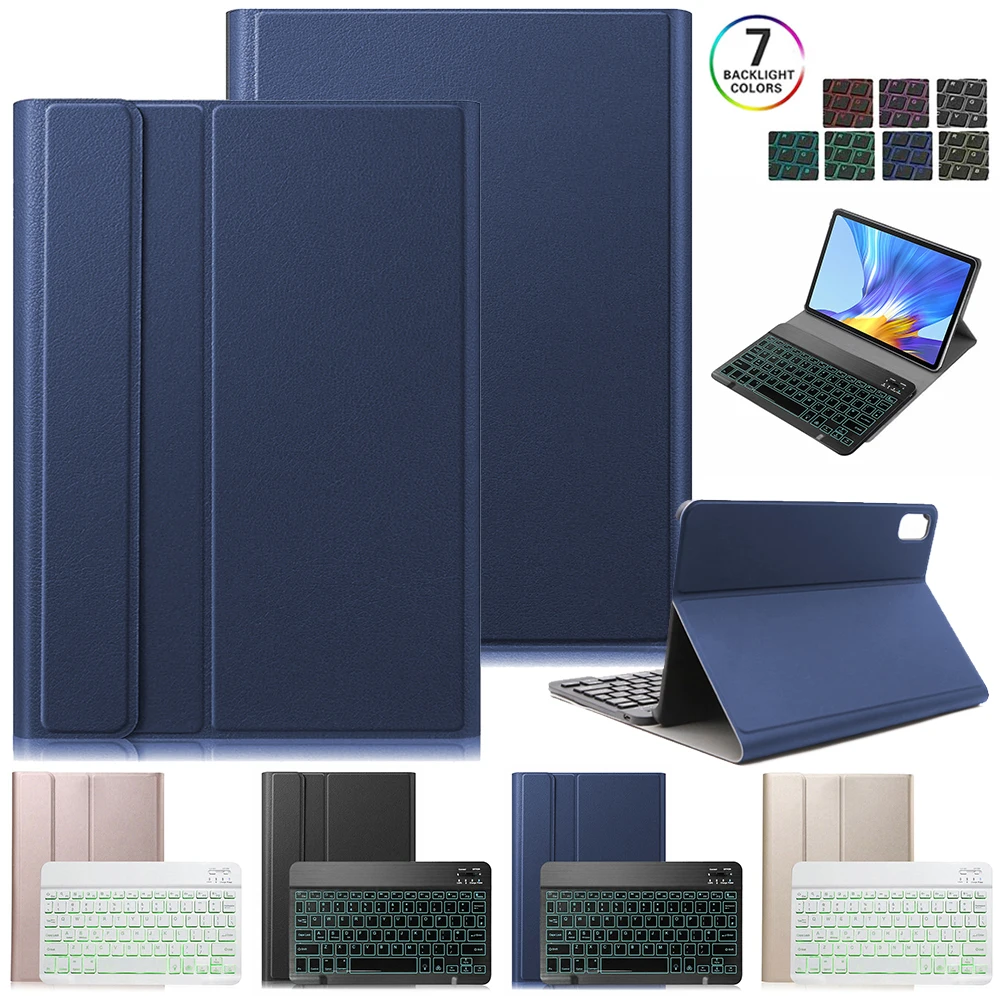 

Backlit Detachable Keyboard Leather Case For Huawei MatePad 10.4 V6 2020 Bluetooth Wireless Keyboard Stand Ulta-Slim Flip Case