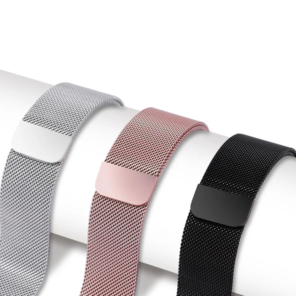 42 мм 38 мм Миланская Петля из нержавеющей стали для Apple Watch Band 5 4 40 мм 44 мм металлический сетчатый ремешок для iWatch 3 2 1