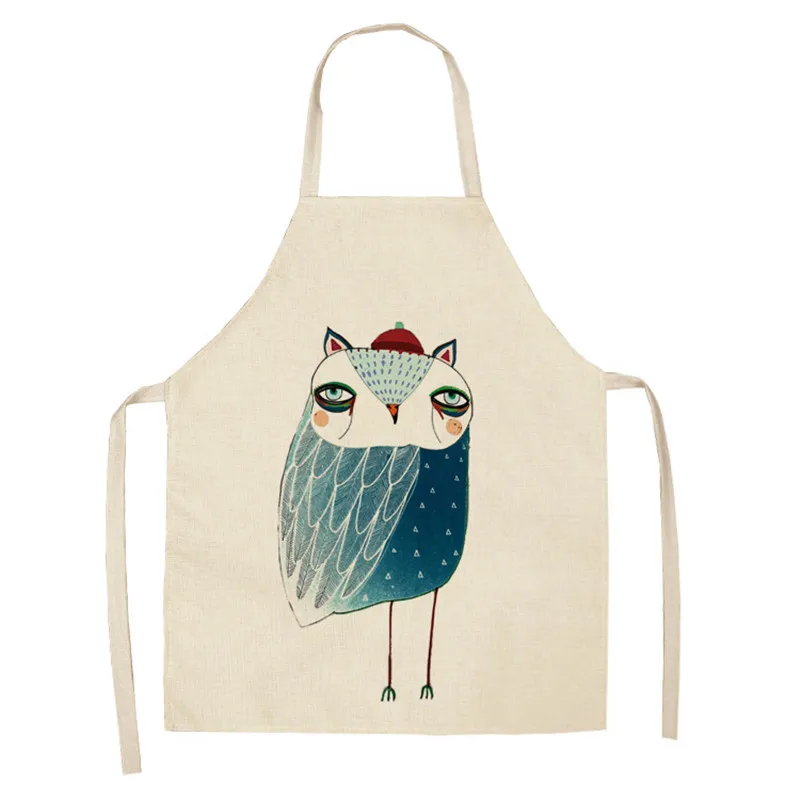 1 шт. кухонные фартуки с принтом птичек и веток для женщин аксессуары домашней