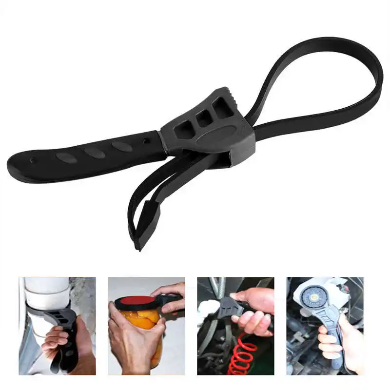 

Universal 500mm Multitool Wrench Rubber Strap Adjustable Spanner For Any Shape Opener Tool Car Repair Tools Belt Wrench