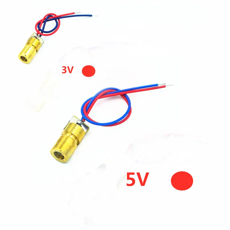 10 шт. лазерные диоды для подавления переходных скачков напряжения 5 мВт 650 нм Diodo RED