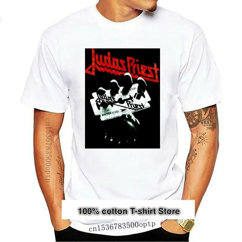 

Camiseta de Judas священник для мужчин, ropa de Street Harajuku, de стальные britar, de hoja, nueva