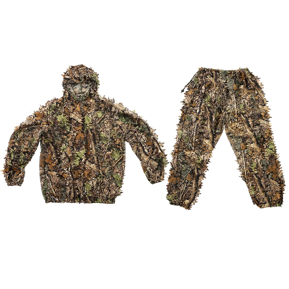 Suits Открытый Многофункциональный бионический Камуфляжный костюм военный Ghillie костюм 3D Джунгли лесной Охота игровой Маскировочный плащ - Цвет: Suits