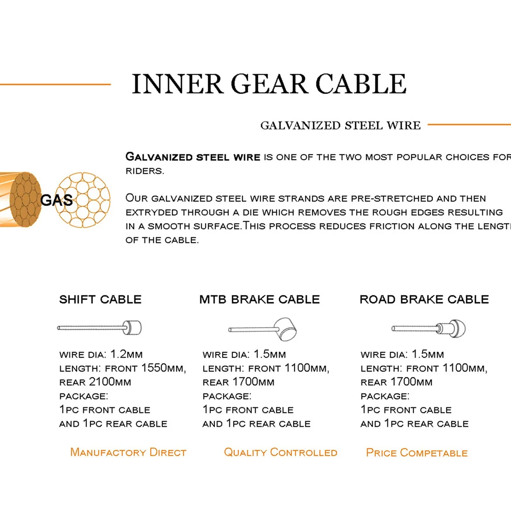 

Brake Shifts Cable Housing Group Sets for Mountain Bike Road Bicycle Wire Tube Line Hose SAL99