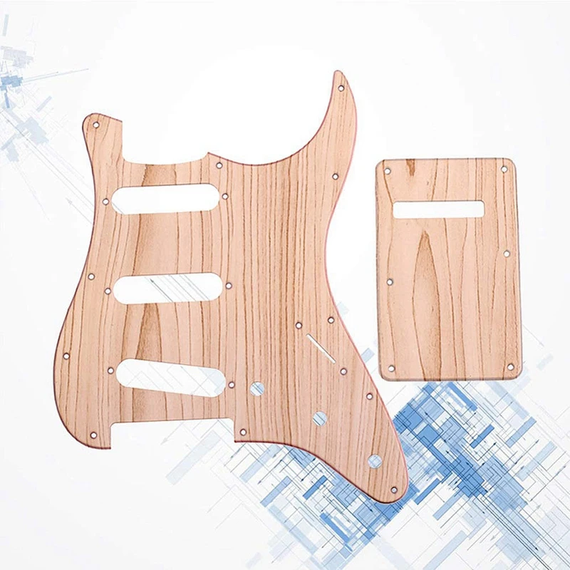 1 Набор нагруженных Prewired Humbucker Pickguard набор кленового дерева SSS с задней пластиной