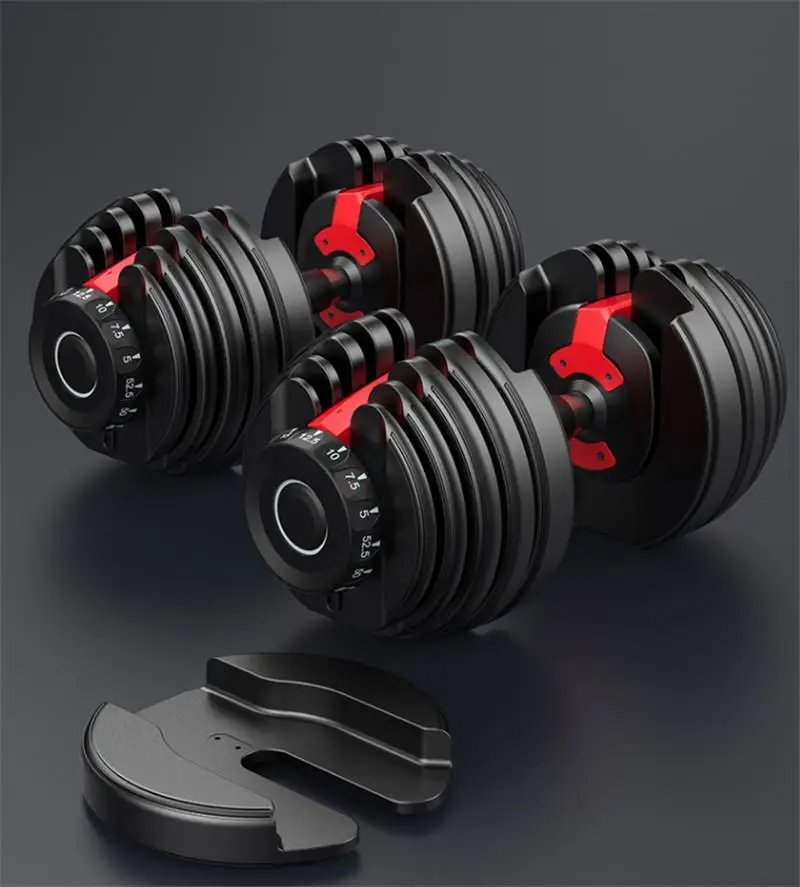 

Free Shipping Adjustable Dumbbell Set 52.5lb /24kg Workout Weight Lifting Muscle Exercise Gym Fitness Equipment