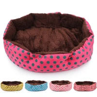 dog bed for small pet bed cute doghouse dot printed pet mat cat bed pet cathouse dog bed pet supplies for small dogscat
