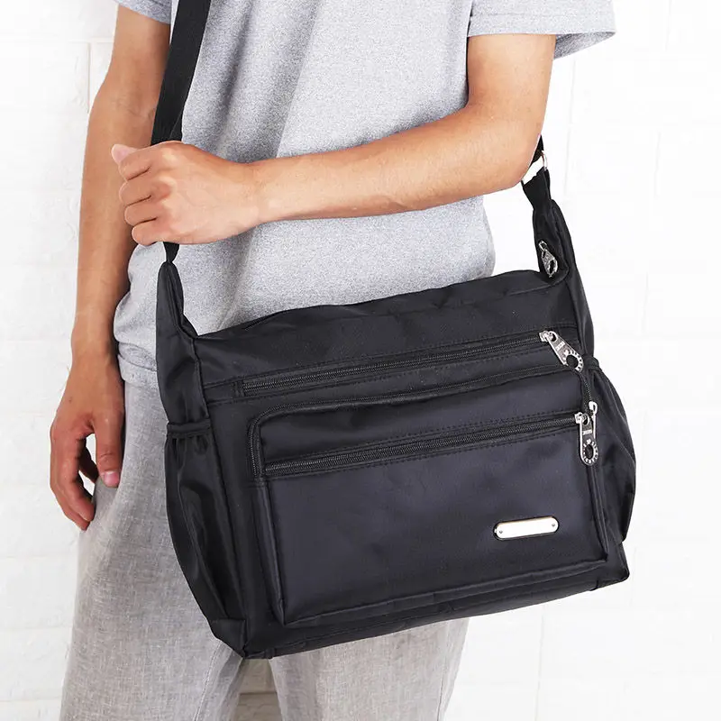 Фото Сумка тоут мужская на одно плечо модная Водонепроницаемая вместительная сумочка
