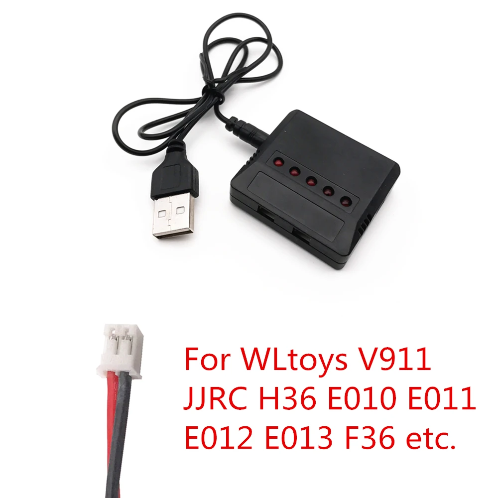 3 7 В Lipo 5 в 1 Зарядное устройство USB для E010 H31 Hubsan X4 Syma X5SW X5C X5HW X5UW/UDI RC Quadcopter W/
