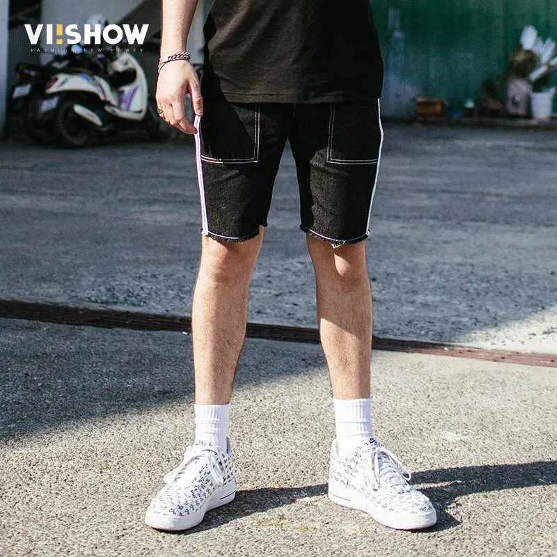 VIISHOW летние новые повседневные джинсовые шорты мужские джинсы хит цвет хлопок Quirk