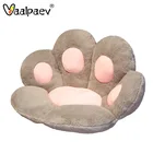 Подушка INS в виде кошачьей лапы большого размера, мягкие животные, подушка на сиденье в виде животного, маленькая плюшевая подушка для дома, стул для декора, зимний подарок для детей