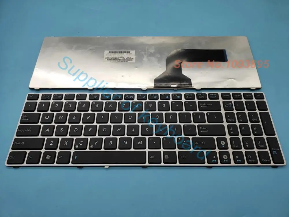 Новая английская клавиатура для ASUS K52 K52J K52JK K52JR k52ju Pro52JU Серебристая Рамка |