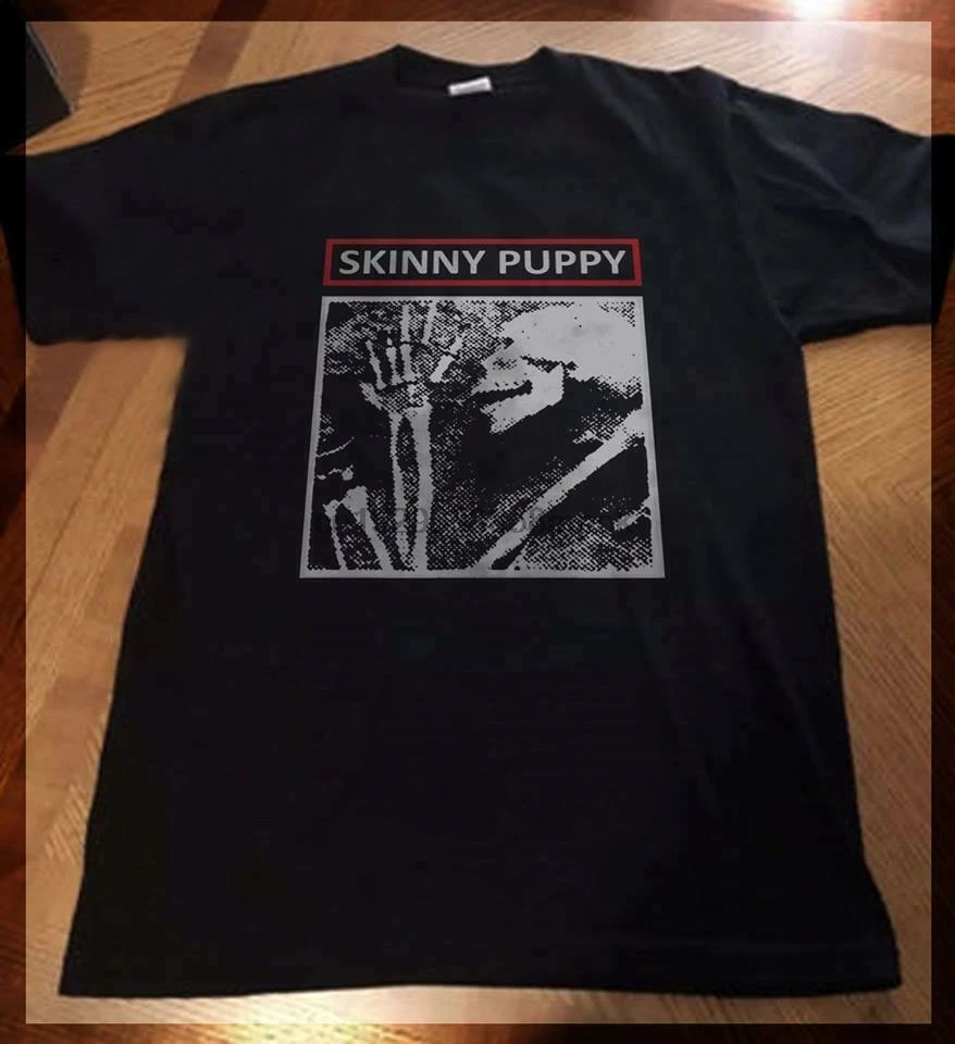 Тонкая футболка с изображением щенка министерства готической медицины Мужская