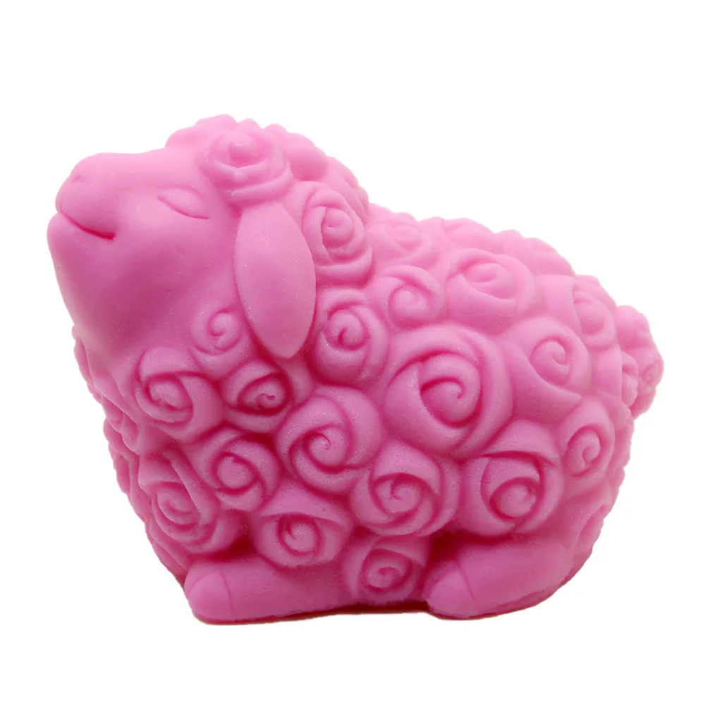 3D силиконовые формы прекрасные овечки Мыло Свеча Форма Торт Украшение