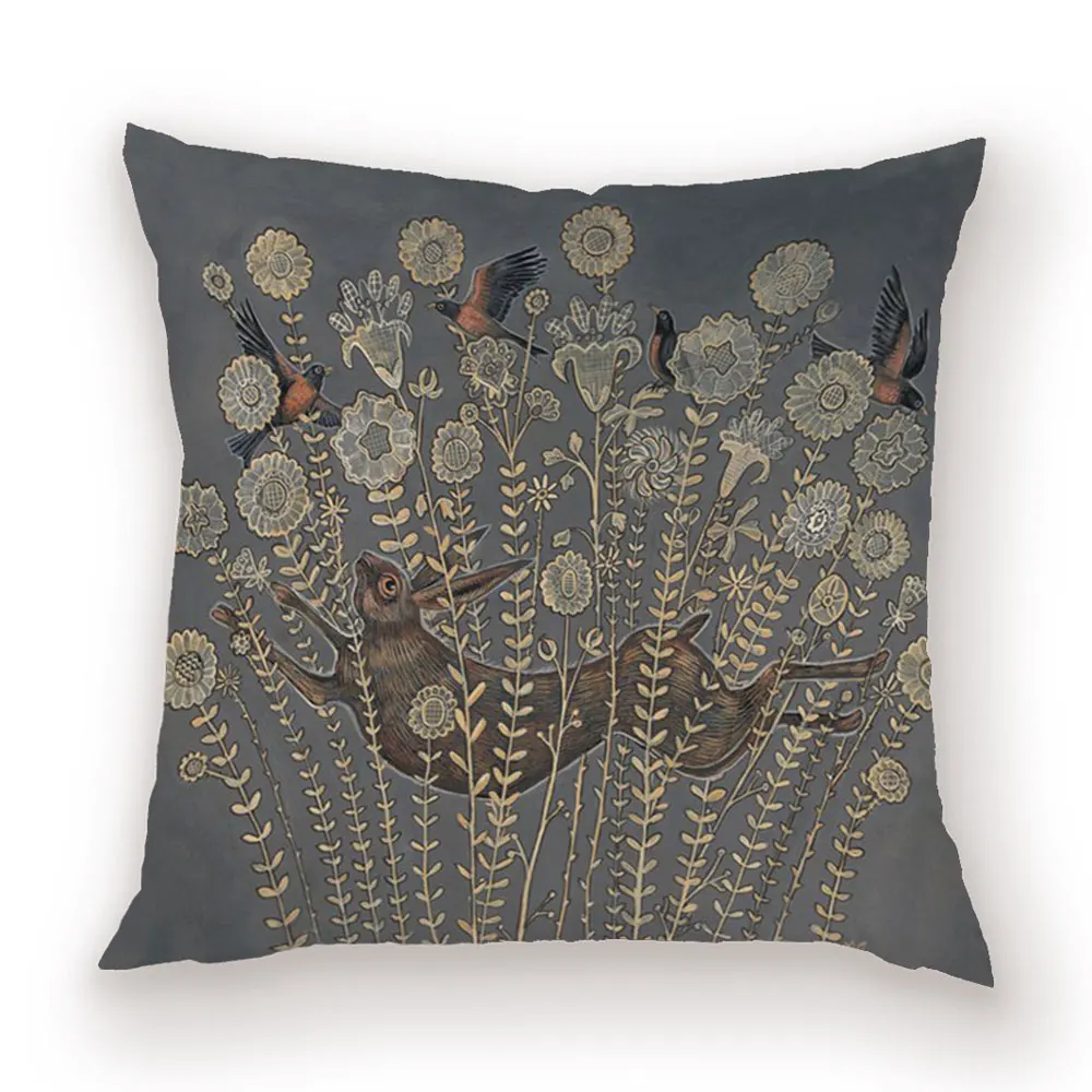 

Винтажный цветочный чехол для подушки, высококачественные Чехлы для подушек, белые декоративные Чехлы для подушек Kissen
