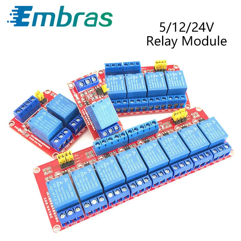 Модуль реле с изоляцией оптопары поддержкой триггера высокого и низкого уровня 1