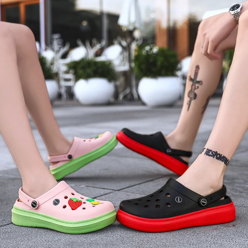 Мужские летние акватуфли Нескользящие дышащие легкие пляжные сандалии для