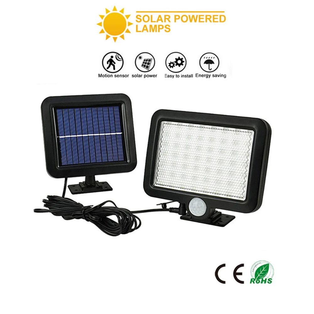 56/30 LED Solar Lights Power Motion Sensor Outdoor Light Powered Wireless Waterproof Exterior Security Wall De | Лампы и освещение