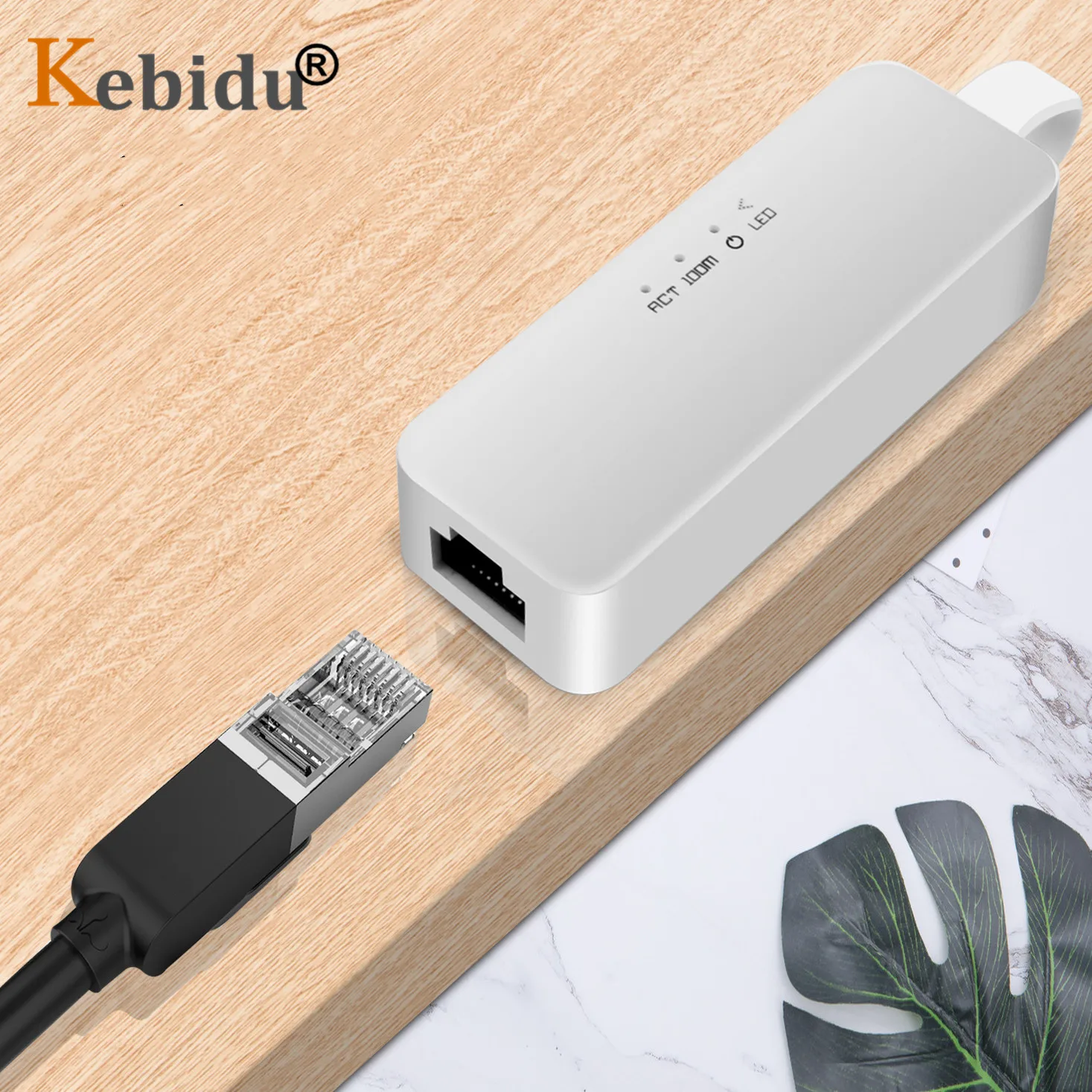 Kebidu USB Ethernet адаптер USB 2,0 для RJ45 сетевая карта беспроводной локальной сети адаптер 10/100 Мбит/с для планшетных ПК Win 7 8 10 XP