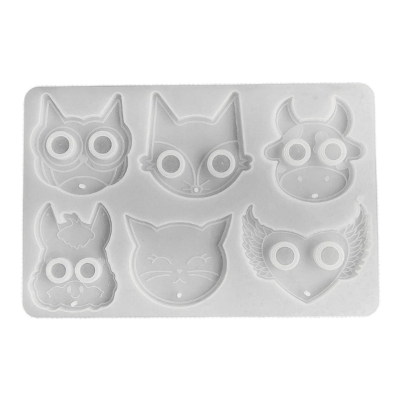 

Owl Cow Wing Keychain Epoxy Resin Mold Jewelry Pendant Silicone Mould DIY Crafts Decorations Casting Tool
