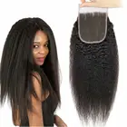 Ms Love курчавые прямые кружевные волосы бразильские волосы 4x4 человеческие волосы с детскими волосами 100% не Реми пучки волос Бесплатная доставка