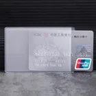 20 шт., водонепроницаемый прозрачный пластиковый чехол для кредитных карт